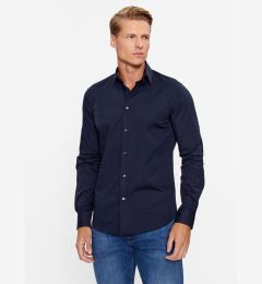 Снимка на Sisley Риза 5CNX5QL19 Тъмносин Slim Fit