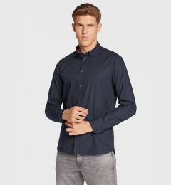 Снимка на Solid Риза 21103247 Тъмносин Slim Fit