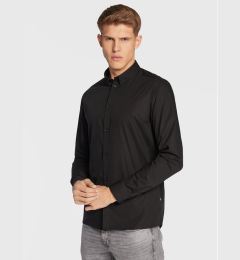 Снимка на Solid Риза 21103247 Черен Slim Fit