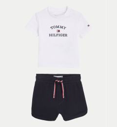 Снимка на Tommy Hilfiger Комплект тишърт и панталонки Logo KN0KN01812 Тъмносин Regular Fit