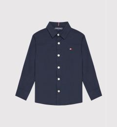 Снимка на Tommy Hilfiger Риза Solid Poplin KB0KB06965 M Тъмносин Slim Fit