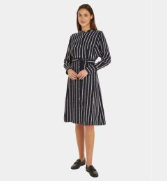 Снимка на Tommy Hilfiger Рокля тип риза Argyle Stripe WW0WW40365 Тъмносин Regular Fit