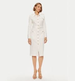 Снимка на Tommy Hilfiger Рокля тип риза Utility Shirt Dress Ls WW0WW42269 Бял Regular Fit