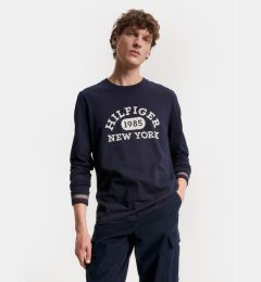 Снимка на Tommy Hilfiger Тениска с дълъг ръкав Collegiate MW0MW32591 Тъмносин Regular Fit