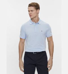 Снимка на Tommy Hilfiger Тениска с яка и копчета 1985 MW0MW17771 Светлосиньо Slim Fit