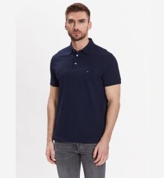 Снимка на Tommy Hilfiger Тениска с яка и копчета 1985 MW0MW17771 Тъмносин Slim Fit