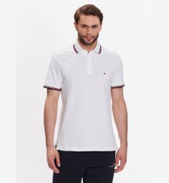 Снимка на Tommy Hilfiger Тениска с яка и копчета 1985 MW0MW30750 Бял Slim Fit