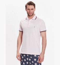 Снимка на Tommy Hilfiger Тениска с яка и копчета 1985 MW0MW30750 Розов Slim Fit