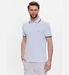 Снимка на Tommy Hilfiger Тениска с яка и копчета 1985 MW0MW30750 Светлосиньо Slim Fit