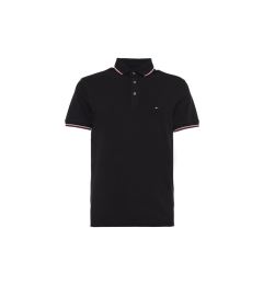 Снимка на Tommy Hilfiger Тениска с яка и копчета 1985 MW0MW30750 Черен Slim Fit