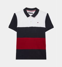 Снимка на Tommy Hilfiger Тениска с яка и копчета KB0KB08315 D Тъмносин Regular Fit