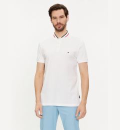 Снимка на Tommy Hilfiger Тениска с яка и копчета Mao MW0MW34752 Бял Slim Fit