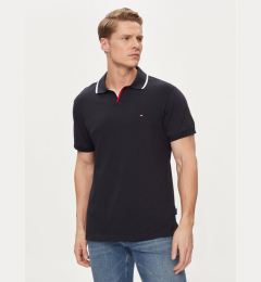 Снимка на Tommy Hilfiger Тениска с яка и копчета MW0MW34772 Тъмносин Regular Fit