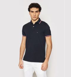 Снимка на Tommy Hilfiger Тениска с яка и копчета Tipped MW0MW13080 Тъмносин Slim Fit