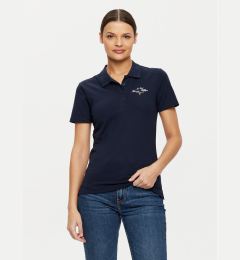 Снимка на Tommy Hilfiger Тениска с яка и копчета WW0WW43930 Тъмносин Slim Fit