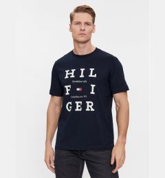 Снимка на Tommy Hilfiger Тишърт Box Flag Logo Tee MW0MW33690 Тъмносин Regular Fit