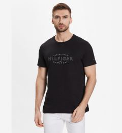 Снимка на Tommy Hilfiger Тишърт Curve Logo MW0MW30034 Черен Slim Fit