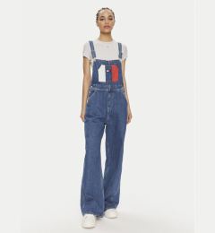 Снимка на Tommy Jeans Гащеризон с презрамки Classic Flag DW0DW18208 Син Wide Leg