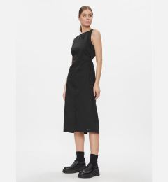 Снимка на Tommy Jeans Коктейлна рокля Tjw Open Back Cotton Midi Dress DW0DW17431 Черен Slim Fit