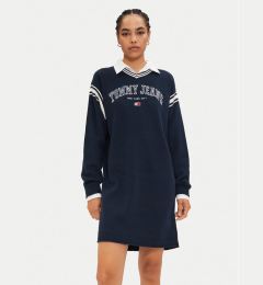 Снимка на Tommy Jeans Плетена рокля Varsity DW0DW19807 Тъмносин Regular Fit