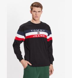 Снимка на Tommy Jeans Тениска с дълъг ръкав Colorblock DM0DM16834 Черен Relaxed Fit