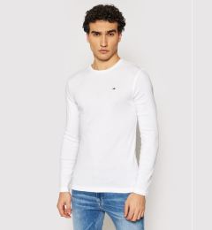 Снимка на Tommy Jeans Тениска с дълъг ръкав DM0DM04409 Бял Slim Fit