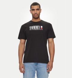 Снимка на Tommy Jeans Тишърт DNA Flag DM0DM18533 Черен Regular Fit