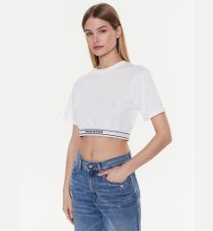 Снимка на Tommy Jeans Тишърт DW0DW15167 Бял Cropped Fit