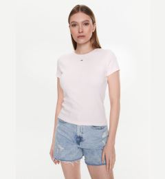 Снимка на Tommy Jeans Тишърт Essential DW0DW14876 Розов Slim Fit