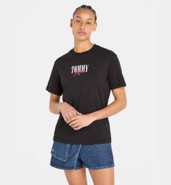 Снимка на Tommy Jeans Тишърт Essential Logo DW0DW16441 Черен Relaxed Fit