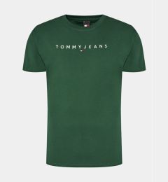 Снимка на Tommy Jeans Тишърт Linear Logo DM0DM17993 Зелен Regular Fit