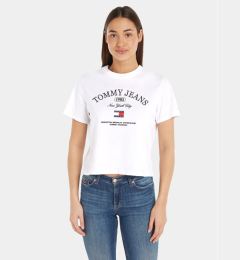 Снимка на Tommy Jeans Тишърт Lux Ath DW0DW16835 Бял Classic Fit