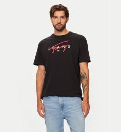 Снимка на Tommy Jeans Тишърт Signature Twist DM0DM19683 Черен Regular Fit