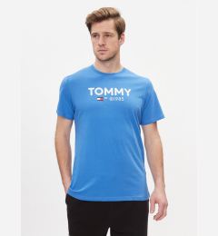 Снимка на Tommy Jeans Тишърт Tjm Slim Essential Tommy Tee DM0DM18264 Син Slim Fit