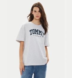 Снимка на Tommy Jeans Тишърт Varsity DW0DW18403 Сив Oversize