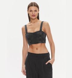 Снимка на Tommy Jeans топ Bustier Top Ah7185 DW0DW17699 Черен Slim Fit