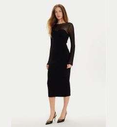 Снимка на TWINSET Коктейлна рокля 242AT3040 Черен Slim Fit