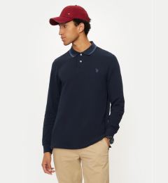 Снимка на U.S. Polo Assn. Тениска с яка и копчета MUP2255 Тъмносин Regular Fit