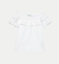 Снимка на United Colors Of Benetton Блуза 3F4JC10HV Бял Relaxed Fit