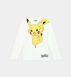 Снимка на United Colors Of Benetton Блуза POKEMON 3VR5C10GT Бял Regular Fit