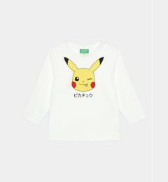 Снимка на United Colors Of Benetton Блуза POKEMON 3VR5G10CQ Бял Regular Fit