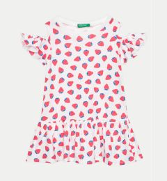 Снимка на United Colors Of Benetton Ежедневна рокля 3M39GV00U Бял Regular Fit