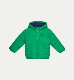 Снимка на United Colors Of Benetton Пухено яке 2WU0GN02W Зелен Regular Fit