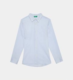 Снимка на United Colors Of Benetton Риза 5AWRCQ01M Светлосиньо Regular Fit