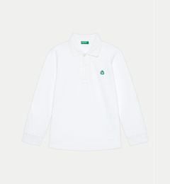 Снимка на United Colors Of Benetton Тениска с яка и копчета 3089G3009 Бял Regular Fit