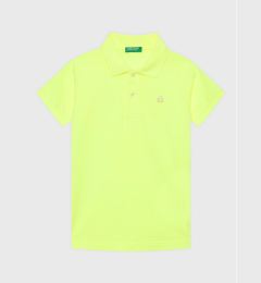 Снимка на United Colors Of Benetton Тениска с яка и копчета 3089G300D Жълт Slim Fit