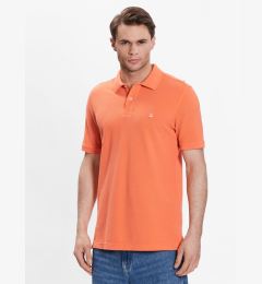 Снимка на United Colors Of Benetton Тениска с яка и копчета 3089J3179 Оранжев Regular Fit