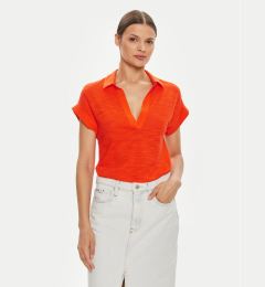 Снимка на United Colors Of Benetton Тениска с яка и копчета 30Z1D4015 Червен Relaxed Fit