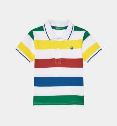 Снимка на United Colors Of Benetton Тениска с яка и копчета 3EJDG300J Цветен Regular Fit