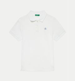 Снимка на United Colors Of Benetton Тениска с яка и копчета 3WG9C300O Бял Regular Fit